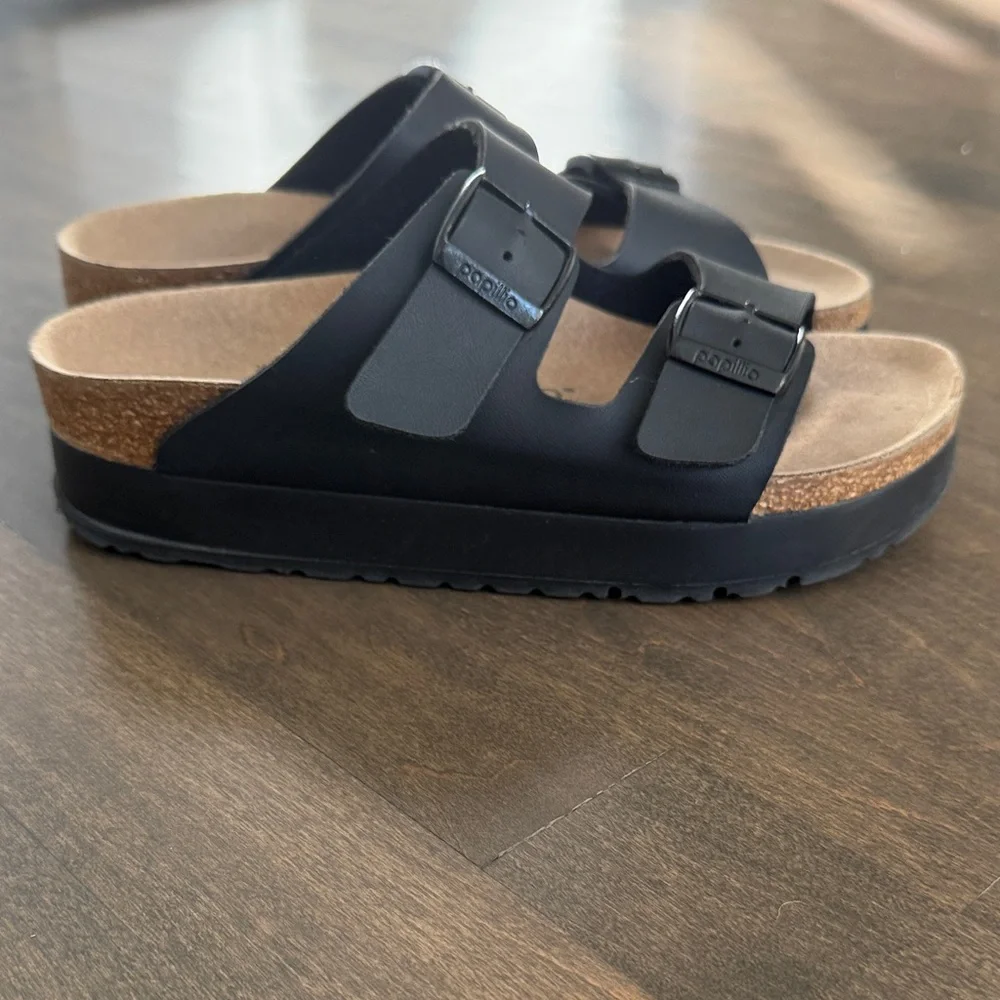 Birkenstock Papillio Women’s Black Platform Sandals size 36 - Picture 3 of 9